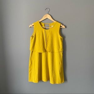 Mini Shift Dress in Linen Material